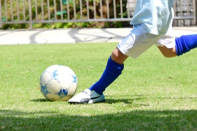 サッカーの写真